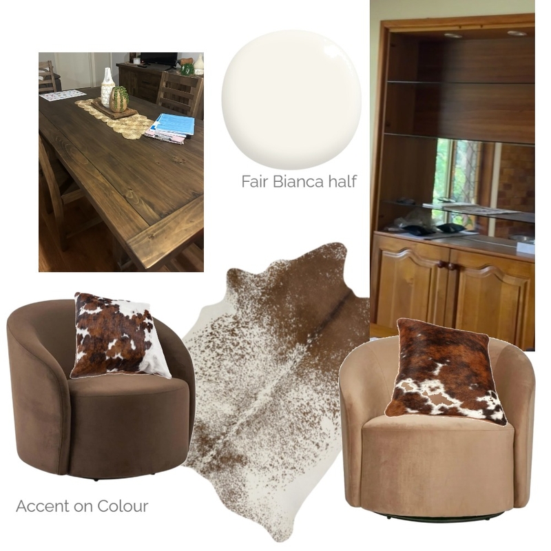 McIllroy Cow Hide Interior Design Mood Board by Accent on Colour