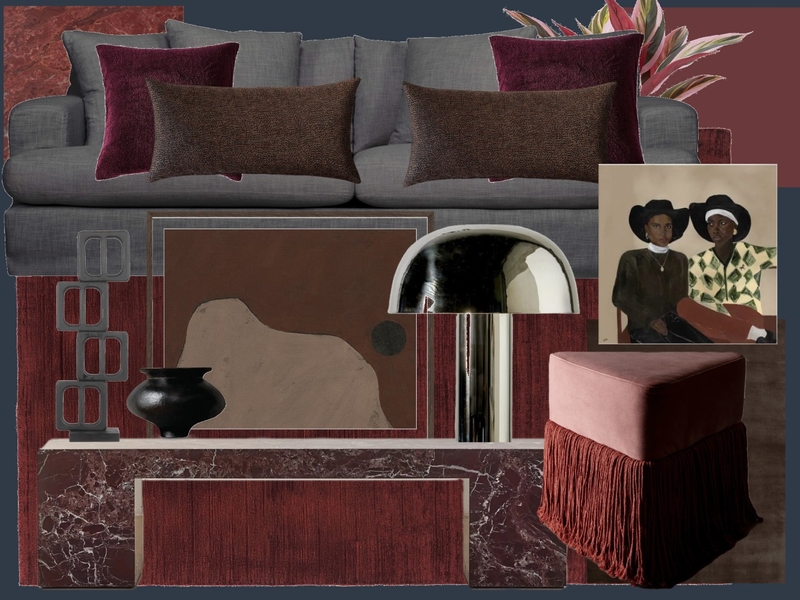 Theatre Room Interior Design Mood Board by Estudio Nómada Theatre Room Interior Design Mood Board by Estudio Nómada
