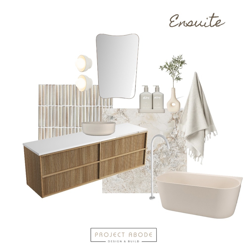 Ensuite - Sandy Coastal Interior Design Mood Board by Project Abode Ensuite - Sandy Coastal Interior Design Mood Board by Project Abode