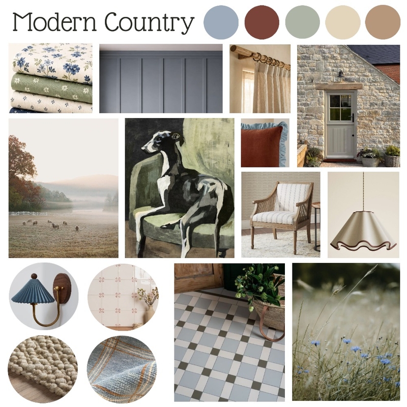 Modern Country Mood Board 2 Interior Design Mood Board by tammydiesel18@gmail.com