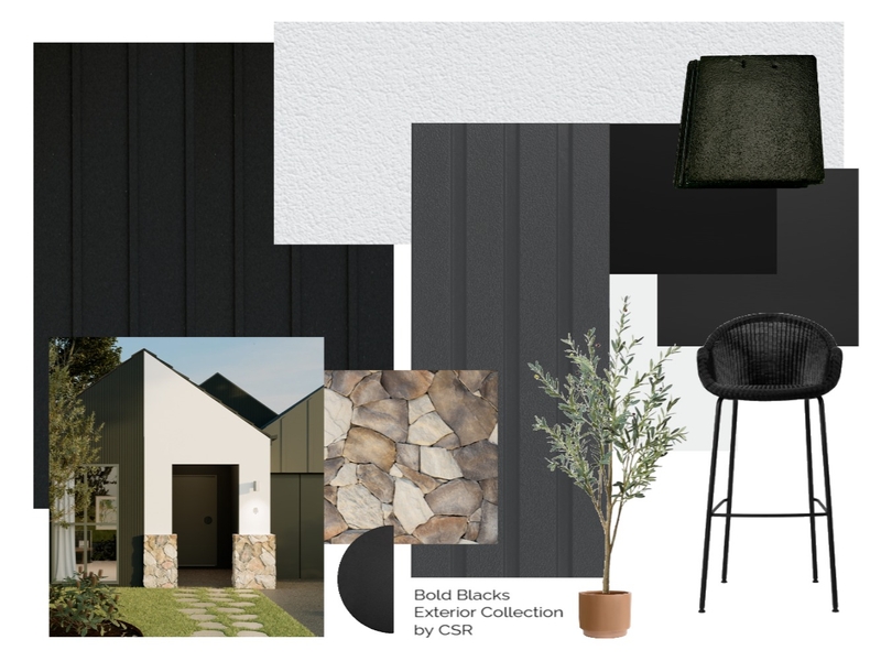 Bold Blacks Exterior Collection Interior Design Mood Board by CSR Limited Bold Blacks Exterior Collection Interior Design Mood Board by CSR Limited