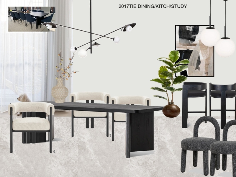 2017TIE DINING/KITCH/STUDY Interior Design Mood Board by Long Island Homes Pty Ltd
