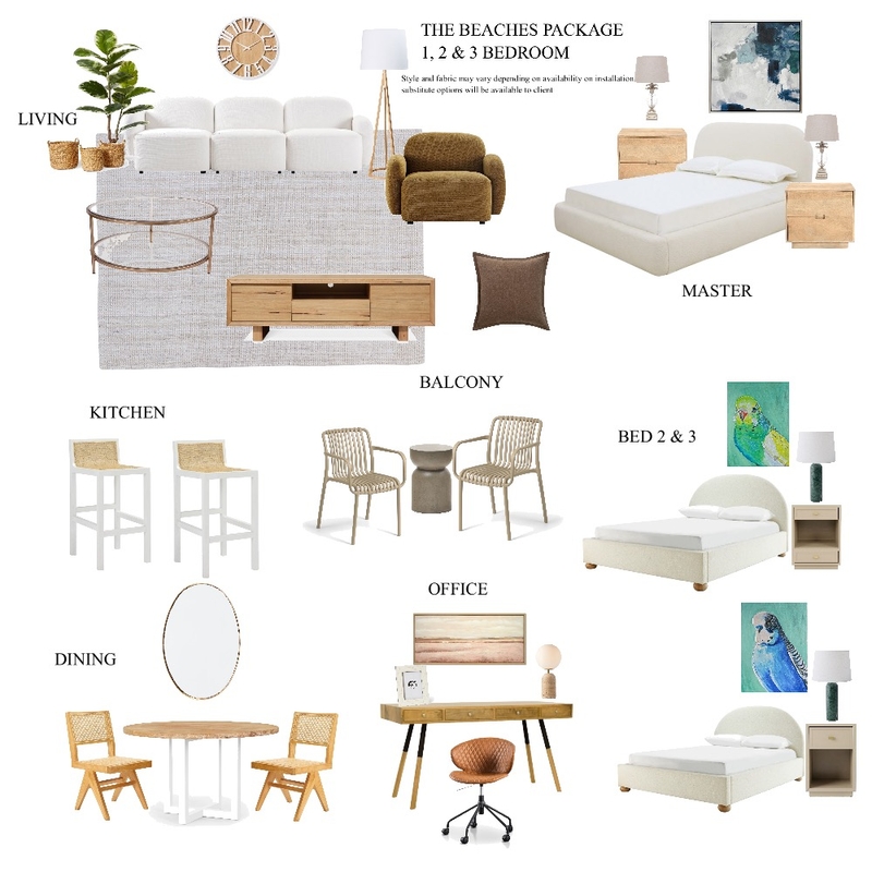 The Beaches Package Interior Design Mood Board by Nueproperty The Beaches Package Interior Design Mood Board by Nueproperty